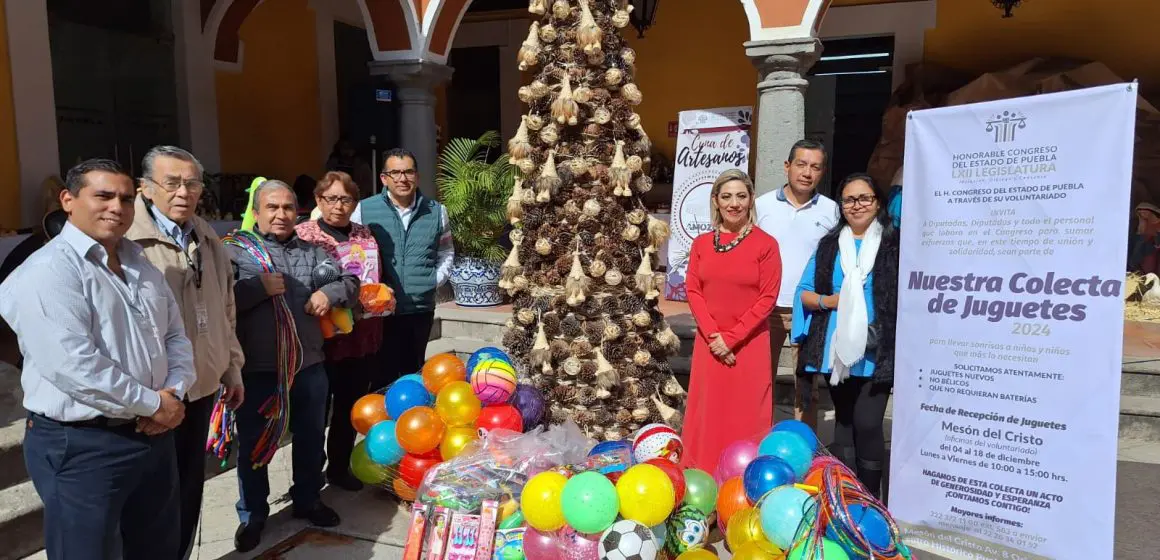 Invita Voluntariado del Congreso del Estado a donar juguetes