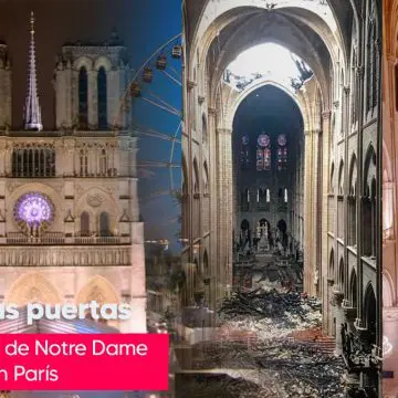 Las puertas de la Catedral de Notre Dame en París se abren al público