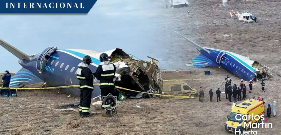 Avión de Azerbaijan Airlines se estrella en Kazajistán; hay sobrevivientes