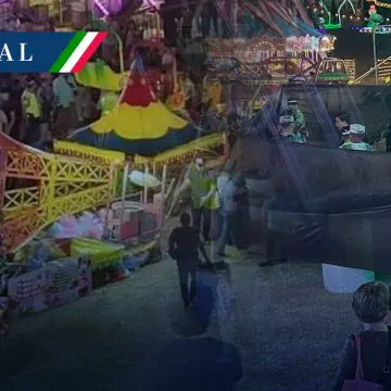 (VIDEO) Juego mecánico se desploma en feria de Acapulco y deja dos heridos