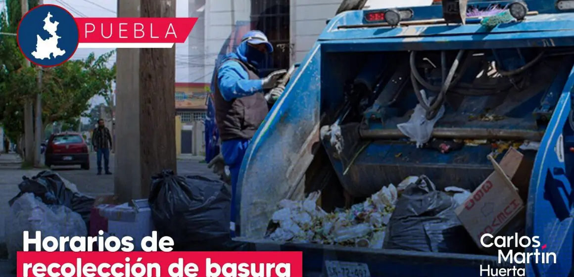 Conoce los horarios de recolección de basura en Puebla para este 24 y 25 de diciembre