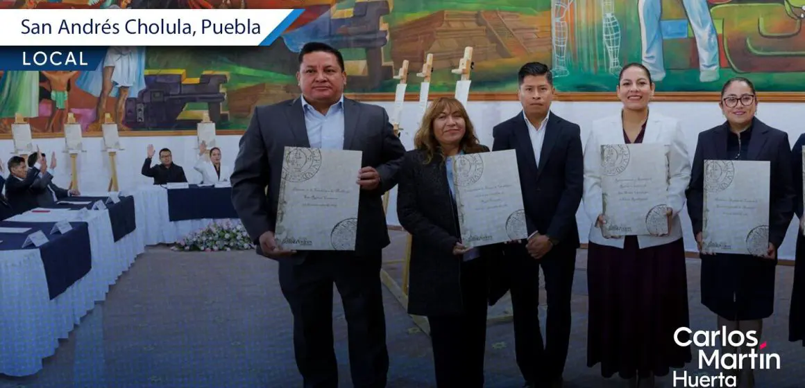 Entregan Títulos Primordiales y Decreto Fundacional a Juntas Auxiliares de San Andrés Cholula