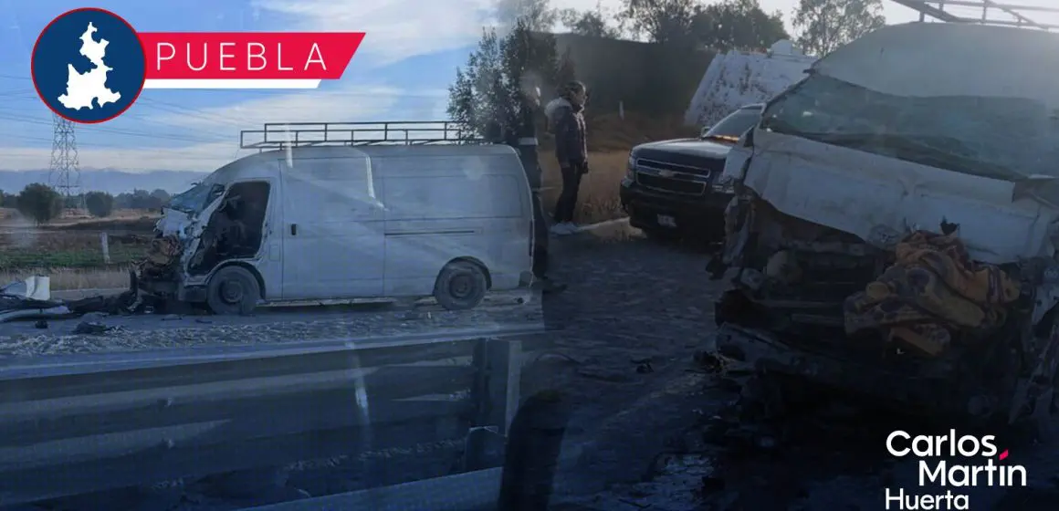 Fuerte accidente cobra la vida de dos personas en la autopista Puebla-Orizaba