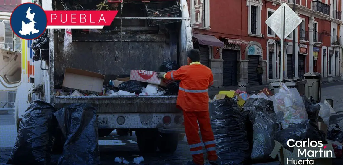 Habrá ajustes en horarios para recolección de basura en Puebla por Año Nuevo