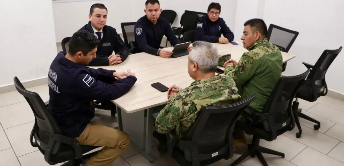 Supervisan SSP y SEMAR labores operativas en San Martín Texmelucan