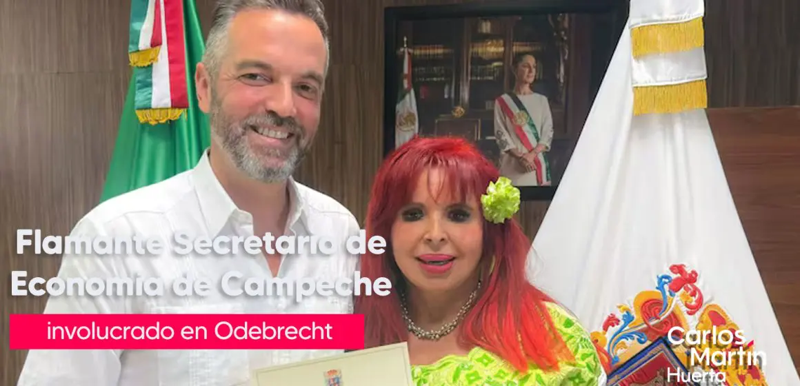 Layda Sansores nombra a secretario que encarcelado por caso Odebrecht