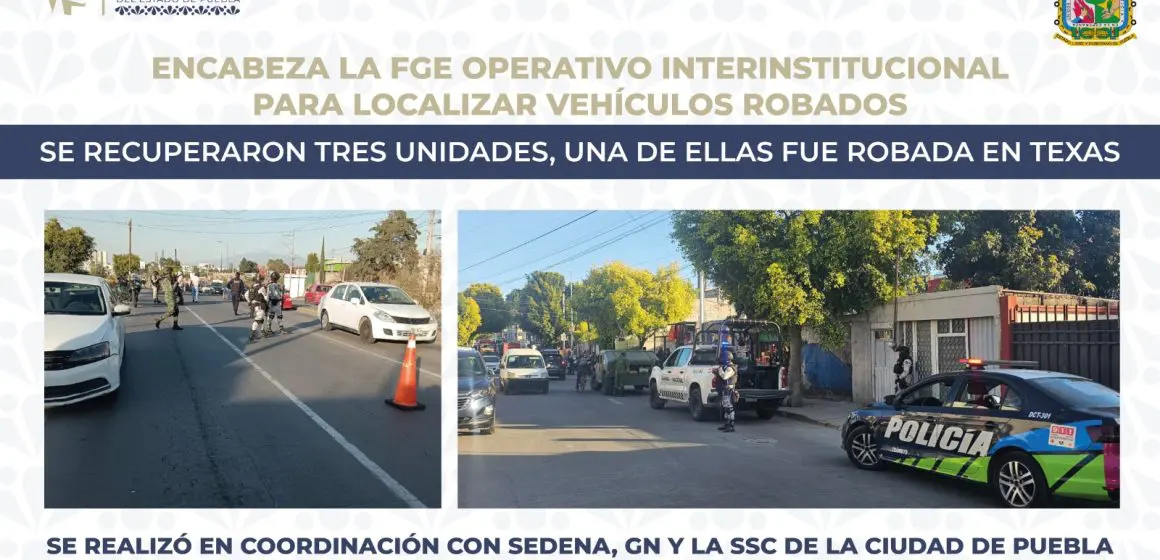 La FGE realiza operativo para recuperar vehículos robados