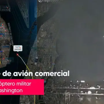 Avión comercial se estrella con helicóptero Blackhawk cerca de Washington