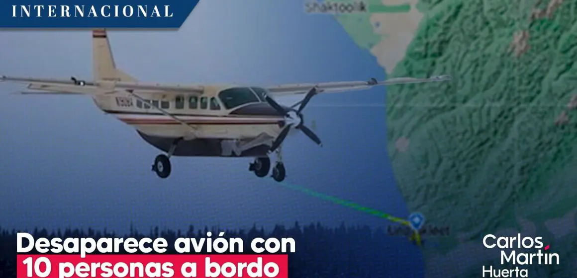 Buscan avión que desapareció en Alaska con 10 personas a bordo