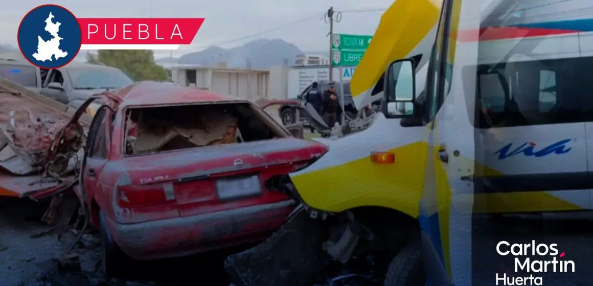 Mueren dos mujeres en aparatoso accidente en la carretera federal Amozoc-Nautla