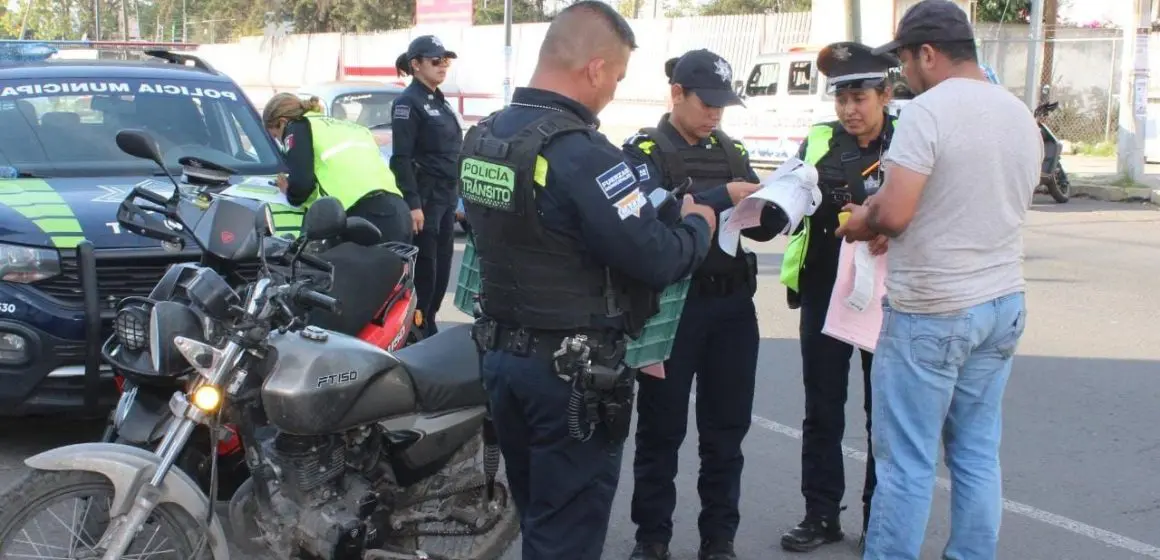 Contraloría municipal supervisa operativo “Moto Segura” en Puebla