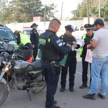 Contraloría municipal supervisa operativo “Moto Segura” en Puebla