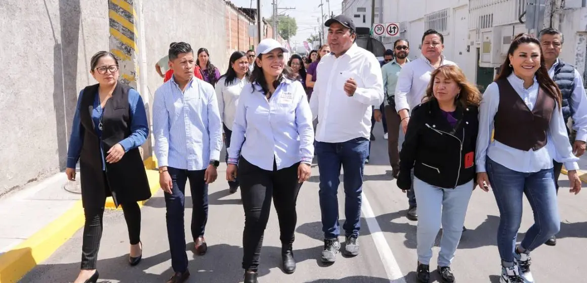 Mejora Lupita Cuautle la movilidad en Emiliano Zapata con obra vial