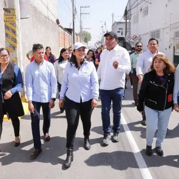 Mejora Lupita Cuautle la movilidad en Emiliano Zapata con obra vial