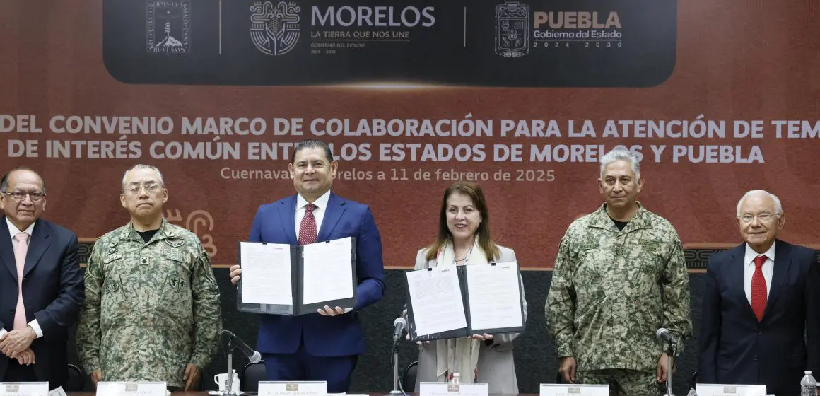 Puebla y Morelos unen esfuerzos en seguridad y turismo para impulsar el desarrollo regional