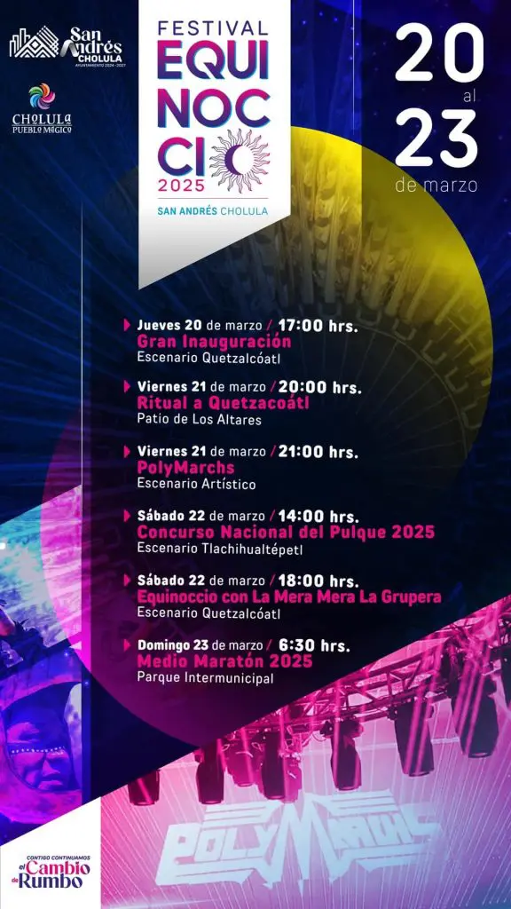 Festival Equinoccio 2025 en San Andrés Cholula: artesanías, gastronomía y más... 3 equnoccio3