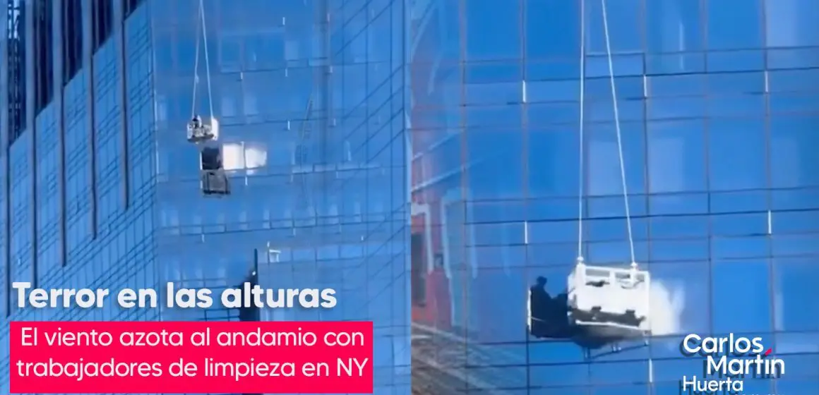 Rescate de alto riesgo en Nueva York: Bomberos salvan a limpiadores de ventanas