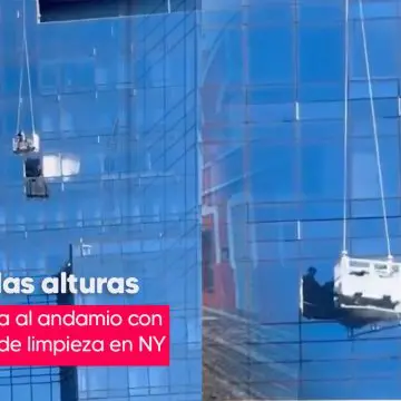 Rescate de alto riesgo en Nueva York: Bomberos salvan a limpiadores de ventanas