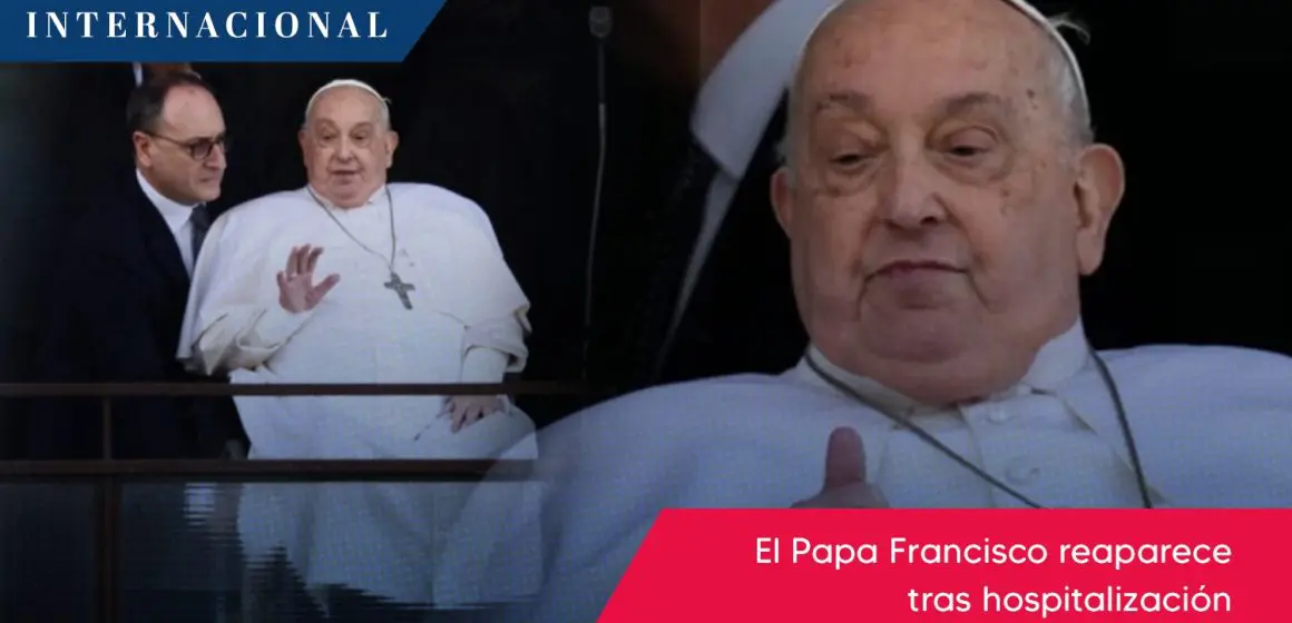 Papa Francisco abandona el hospital; reaparece en público