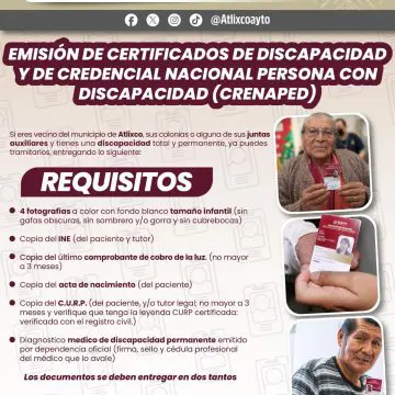 DIF de Atlixco facilita trámites esenciales para personas con discapacidad