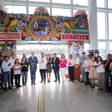 San Andrés Cholula lleva su cultura al Aeropuerto Internacional de Puebla