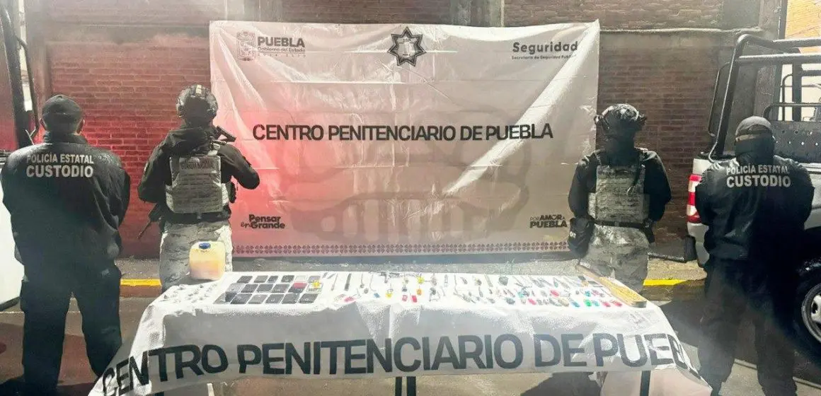 SSP, SEMAR y Guardia Nacional realizan operativo en Cereso de Puebla