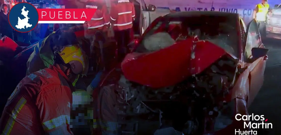 Alcohol y exceso de velocidad protagonizan fuerte accidente en la autopista México-Puebla