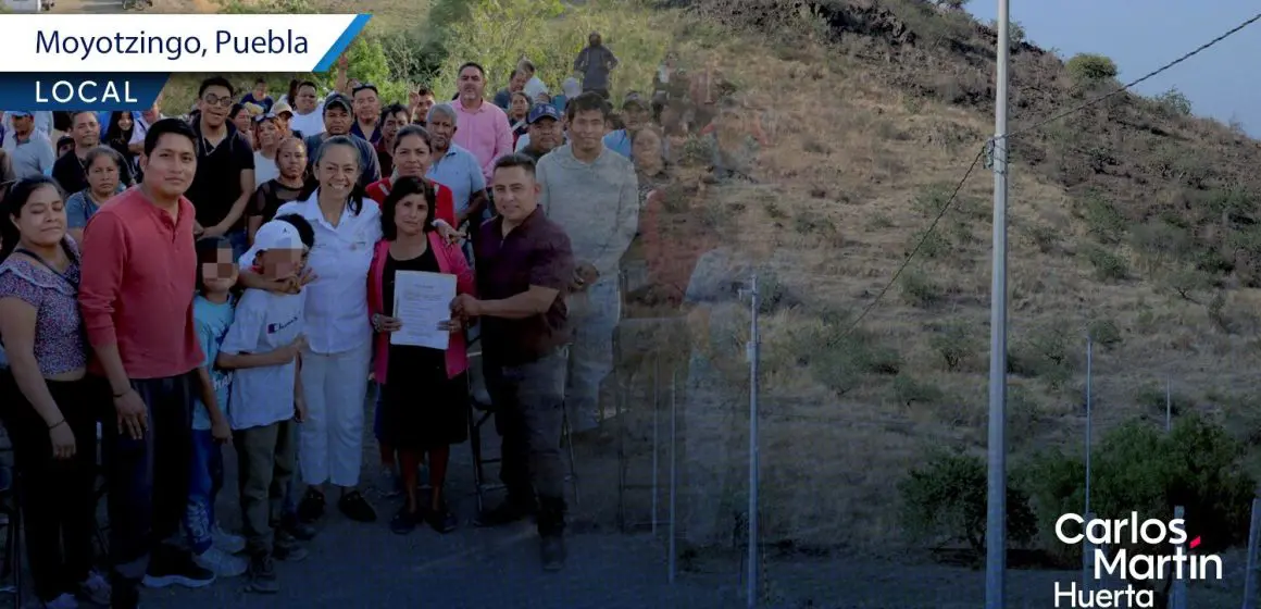 Amplían red eléctrica en Moyotzingo; benefician a más de 200 habitantes
