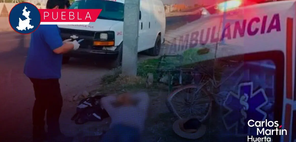 Atropellan a ciclista en la carretera federal Puebla-Tehuacán; responsable huyó