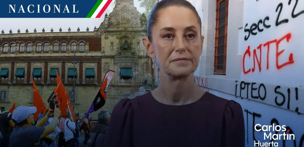 Sheinbaum rechaza reunirse con la CNTE; diálogo será con secretarios