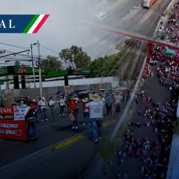 Caos en el AICM: CNTE bloquea accesos generando retrasos y afectaciones a viajeros
