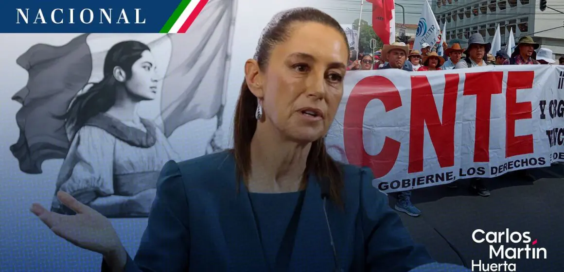 CNTE “plantean lo mismo que la derecha”: Sheinbaum