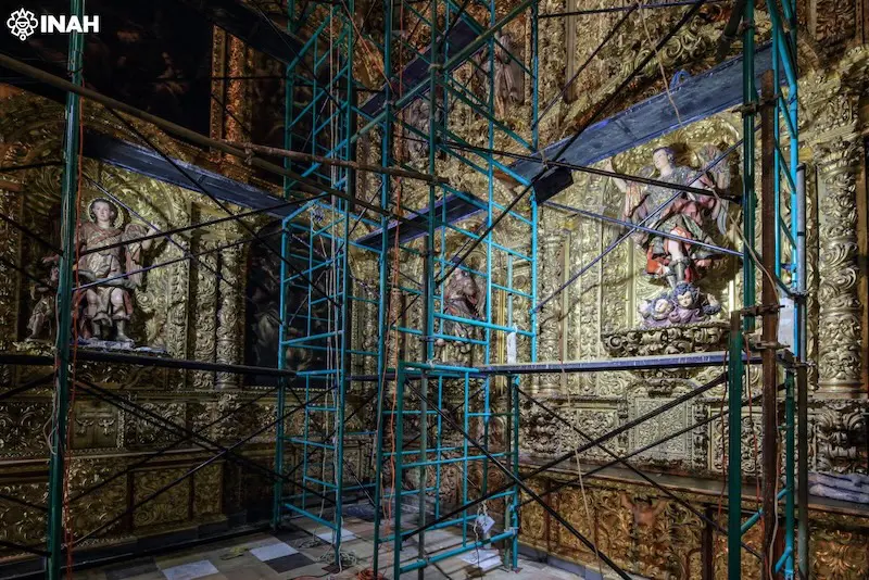 Conservan retablos de la Catedral Metropolitana de CDMX en tiempo récord 1 Conservacion retablos Catedral de CDMX 2