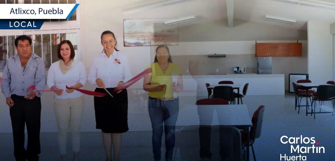 Entregan comedor escolar en primaria de Atlixco; beneficiará a 300 alumnos