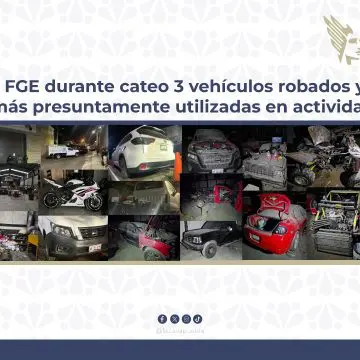 Fiscalía de Puebla recupera camioneta robada y asegura 12 vehículos en cateo