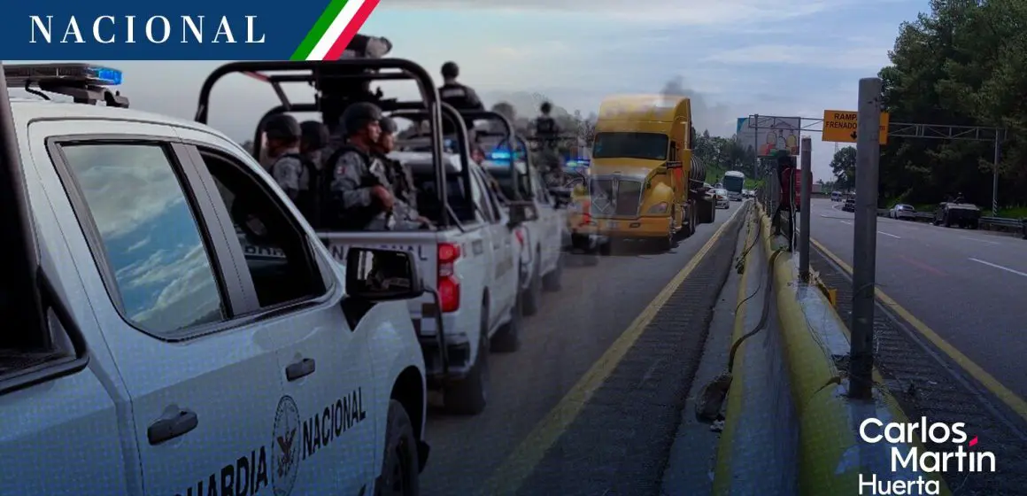 Guardia Nacional refuerza seguridad de la autopista México-Puebla para reducir asaltos