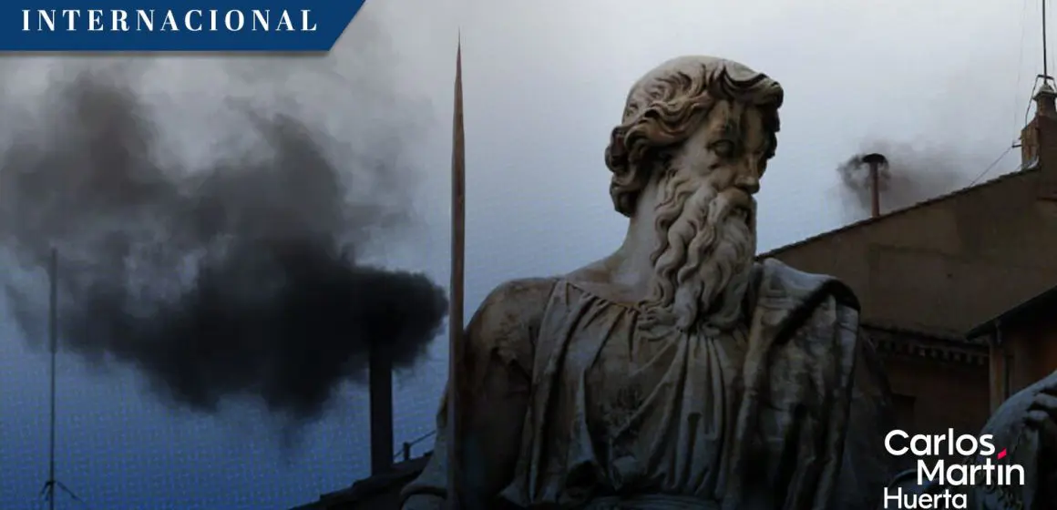 Humo negro en el primer día del Cónclave