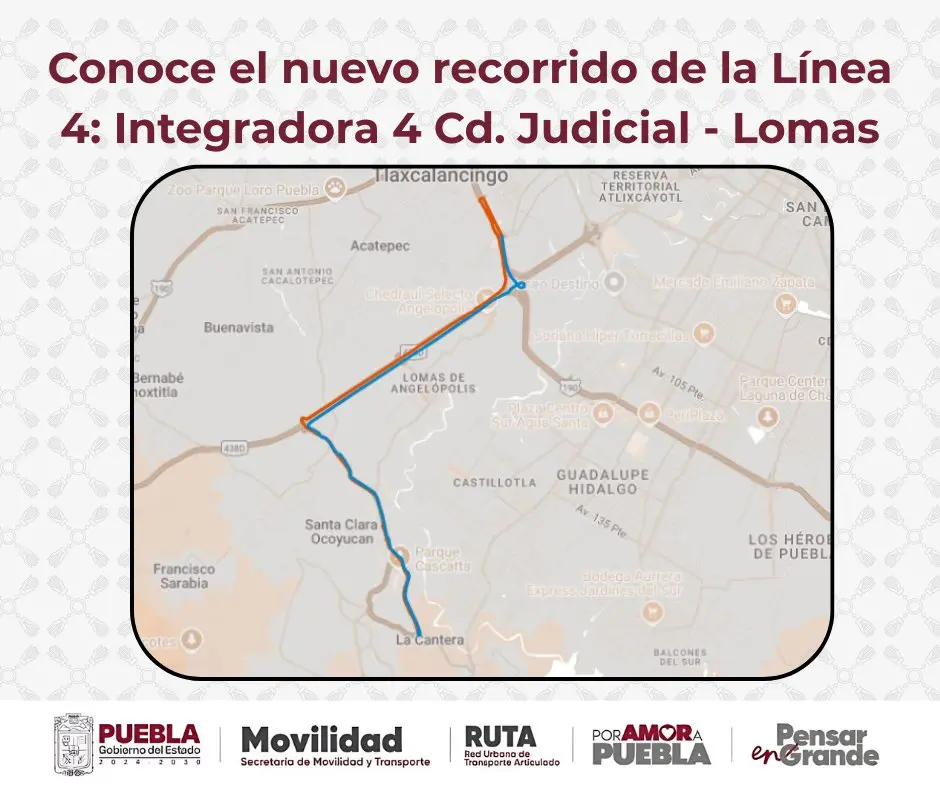 Modificaciones en el recorrido de la Línea 4 de RUTA: Lo que debes saber 2 Modificaciones en el recorrido de la Linea 4 de RUTA