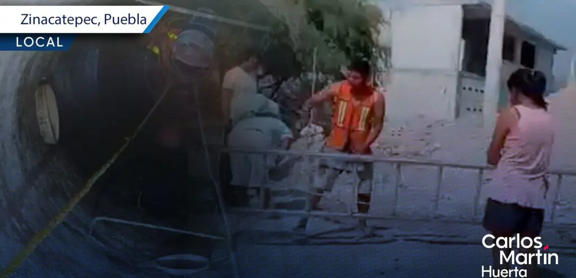 Mueren dos trabajadores del Ayuntamiento de Zinacatepec; reparaban drenaje