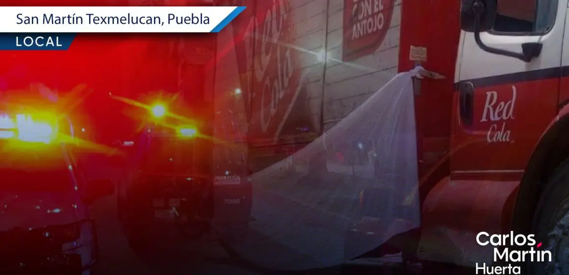 Camión de refrescos atropella y mata a mujer de la tercera edad en Texmelucan