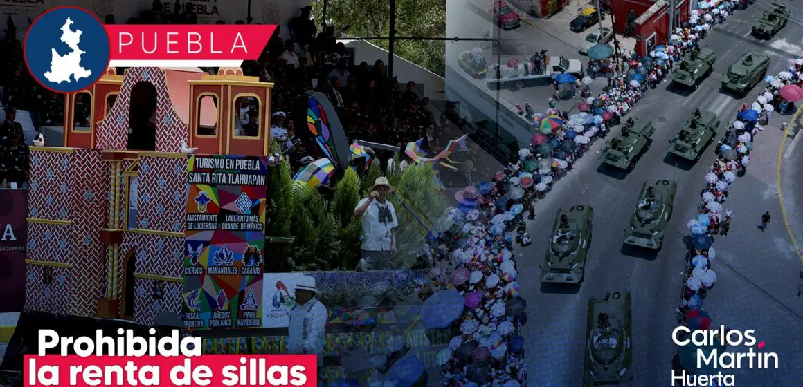 Prohibida la renta de sillas para el desfile del 5 de Mayo