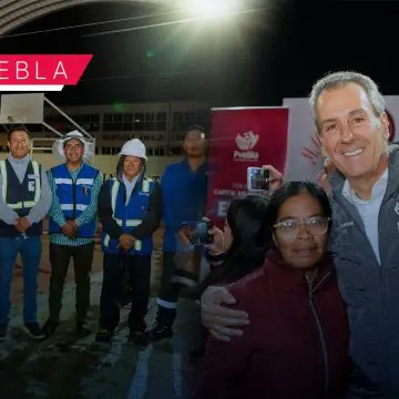 Puebla Brilla: Instalan 354 luminarias LED en Agua Santa para mejorar seguridad