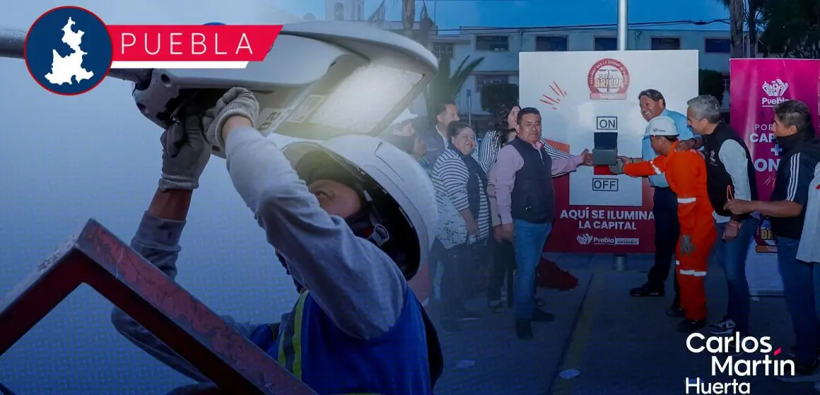 Puebla Brilla: San Miguel Canoa estrena alumbrado público LED