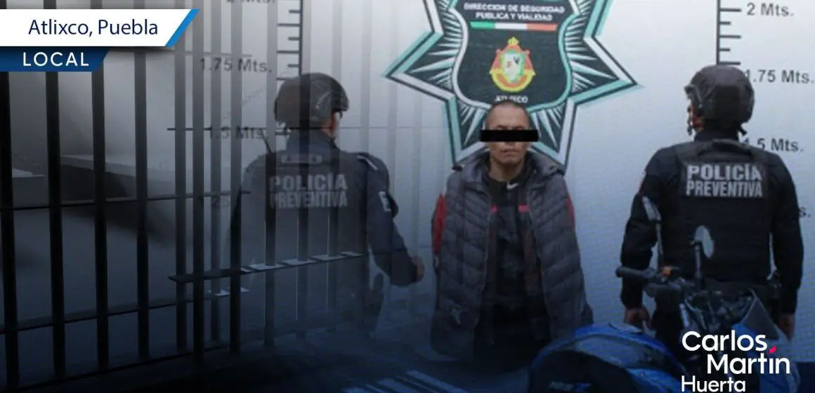 Recuperan motocicleta robada y detienen a presunto responsable en Atlixco
