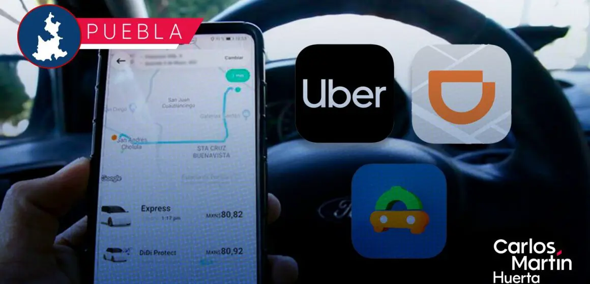 Solo Uber, DiDi y Niku cuentan con registro oficial para dar servicio en Puebla