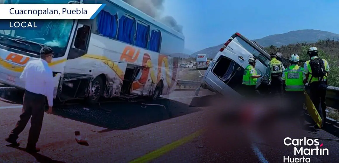 Tragedia en la autopista Cuacnopalan-Oaxaca: 21 muertos tras choque, volcadura e incendio