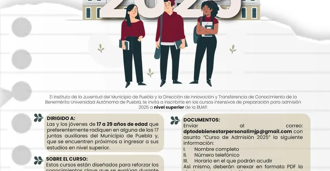 Ofrece IJMP a jóvenes cursos gratuitos de preparación para ingreso a la universidad