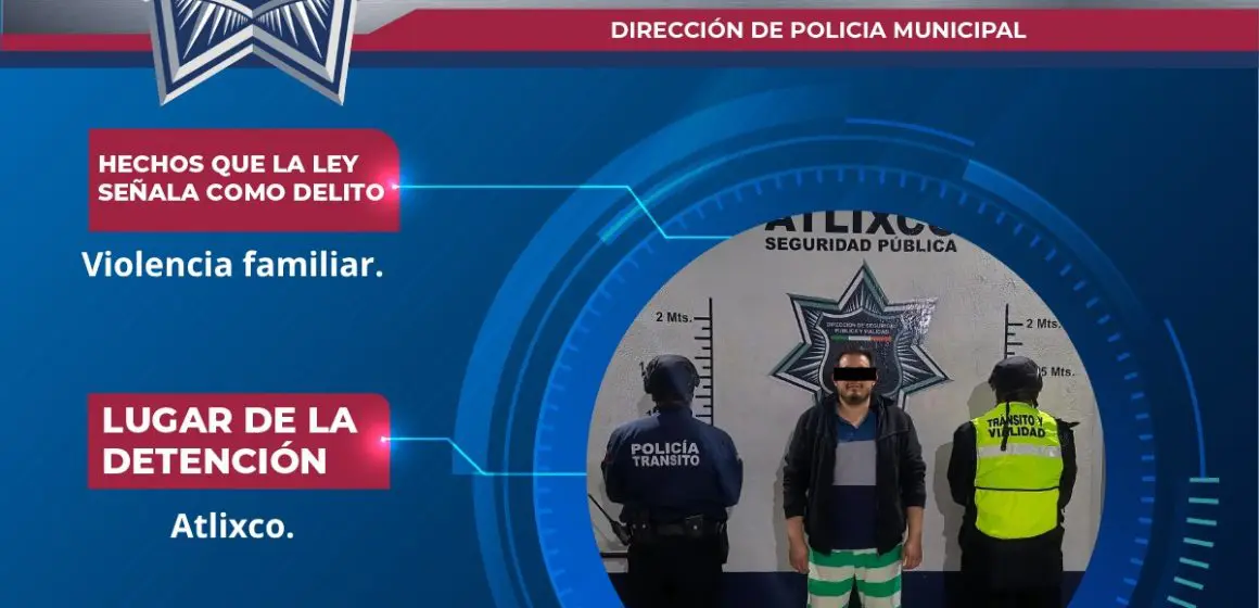 Patrulla Naranja de Atlixco actúa con firmeza ante caso de violencia familiar