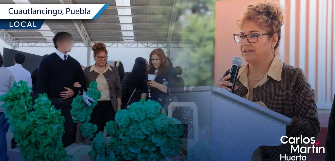 Tere Alfaro reconoce el talento estudiantil en el 30° aniversario del Bachillerato Josefa Ortiz de Domínguez en Cuautlancingo