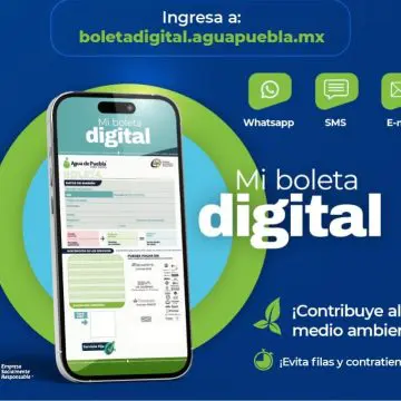 Agua de Puebla lanza la boleta digital: Un paso hacia la sostenibilidad